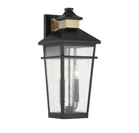 5-714-143 Savoy House 5-714 Kingsley 2 Light 21 Inch Tall Wall Sconce - Matte Black / Warm
