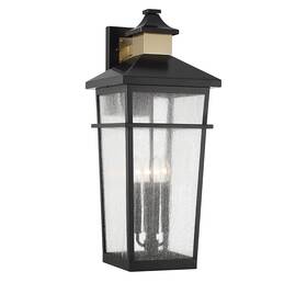 5-716-143 Savoy House 5-716 Kingsley 4 Light 28 Inch Tall Wall Sconce - Matte Black / Warm