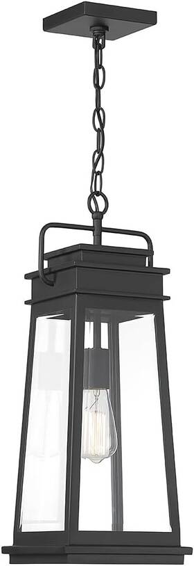 5-816-bk Savoy House Boone 1-light Outdoor Hanging Lantern In Matte Black