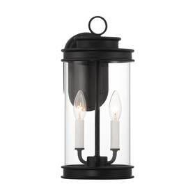 5-904-bk Savoy House 5-904 Englewood 2 Light 15 Inch Tall Outdoor Wall Sconce - Black
