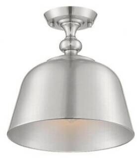 6-3750-1-sn Savoy House Berg 1-light 12 Inch Semi-flush Mount - Satin Nickel