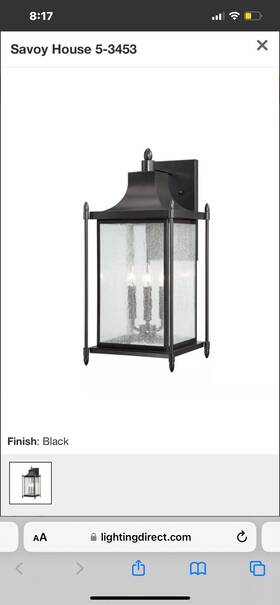 5-3453-bk Savoy House Lighting Dunnmore Outdoor Wall Light Black