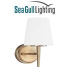 4140401-848 Sea Gull Morill One Light Wall Sconce Satin Brass 12inch X 7inch 5foot 4140401-848 Sea Gull Morill One Light Wall Sconce Satin Brass 12inch X 7inch 5foot