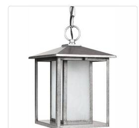 69029ble-57 Sea Gull Lighting Outdoor Pendant Weathered Pewter Finish