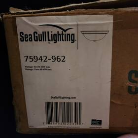 75942-962 Sea Gull Lighting Windgate 2 Light 13 Inch Flush Mount Brushed Nickel 75942-962 Sea Gull Lighting Windgate 2 Light 13 Inch Flush Mount Brushed Nickel