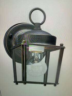 8592-71 Sea Gull Lighting Outdoor Wall Lantern Light Antique Bronze New Castle