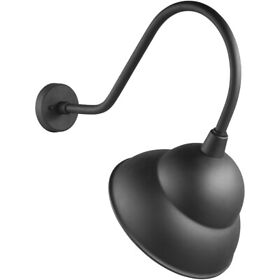 8736701-12 Sea Gull Lighting Barn Light Outdoor Wall Black