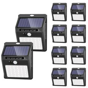 Sezac 414761581302 Solar Lights Outdoor 10 Pack /3 Working Mode Security M