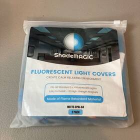 Cpai-84 Shademagic 2-pk Fluorescent Light Covers Fish Theme