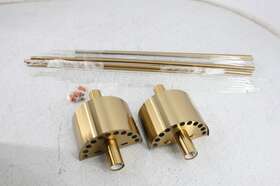 B3187-2bu-j-2 Shengke See Notes Shawnkey 2 Light Modern Brushed Titanium Gold Wall Sconce Set Of