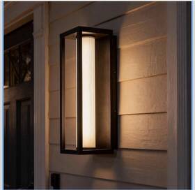 W01r Skyglow Outdoor Wall Sconce Mounted 20 Inch Aluminum 120v Line Voltage Led Large