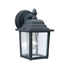 Sl94237 Thomas Lighting Hawthorne Black Outdoor Wall Sconce With 020389164650