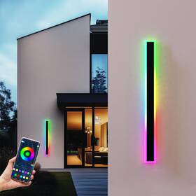 Slary 750266418766 2pcs 47 Inch Rgbw Led Long Wall Light Outdoor Black Sconces Ip66 Water Slary 750266418766 2pcs 47 Inch Rgbw Led Long Wall Light Outdoor Black Sconces Ip66 Water