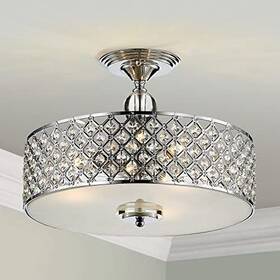Sm-dy-16011 Sm Saint Mossi - 3 Light K9 Crystal Ceiling Chrome