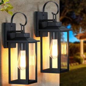 Sn-wl214b-bk Snru Large Outdoor Wall Lights Exterior 2 Pack 16.8 Inch Waterproof Front Porch Light Sn-wl214b-bk Snru Large Outdoor Wall Lights Exterior 2 Pack 16.8 Inch Waterproof Front Porch Light