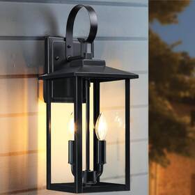 Sn-wl215a-bk Snru Large Outdoor Wall Light Exterior Lighting Fixture 18 Inch Waterproof Front Porch L