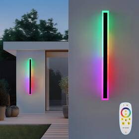 Qhbd-hwrgb-a01 Sogoting 2-pack 40 Inch Long Led Wall Light 30w Ip65 Waterproof Warm/rgb