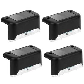 Solarek 617201852101 4pcs Solar Powered Led Step Lights Outdoor Water-resistant Dusk To Dawn Sensor