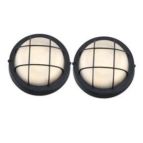 Solite Lighting Co. Limited 745978456656 8ftft Round Led Bulkhead Light Fixture Outdoor 2-pack 8inch 3000k Black Solite Lighting Co. Limited 745978456656 8ftft Round Led Bulkhead Light Fixture Outdoor 2-pack 8inch 3000k Black