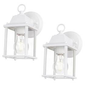 Lt-wl009-wt Solite Lighting Co. Limited Outdoor Wall Lantern Sconce As Porch Fixture E26 2-pack White Lt-wl009-wt Solite Lighting Co. Limited Outdoor Wall Lantern Sconce As Porch Fixture E26 2-pack White