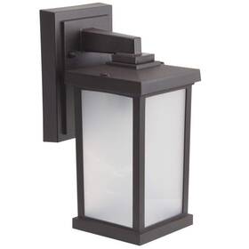 Sc51sf-le26c-bz Solus Artisan Small Square 11.60 Inch Bronze Composite Outdoor Hardwired Lantern Sconce