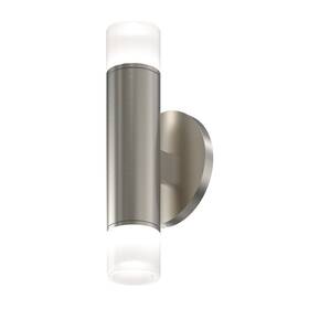 3051.13-gn25-gn25 Sonneman 3051.13-25-25 Alc 2 Light 9 Inch Tall Led Outdoor Wall - Satin Nickel / 3051.13-gn25-gn25 Sonneman 3051.13-25-25 Alc 2 Light 9 Inch Tall Led Outdoor Wall - Satin Nickel /