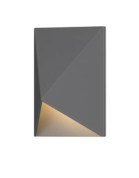 7320.74 Sonneman 7230.74 Wl- Tri Form Compact Wall Sconce Led - Textured Grey