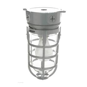 Southwire 726084680586 Industrial 1-light Gray Outdoor Weather Tight Flushmount Light Fixture