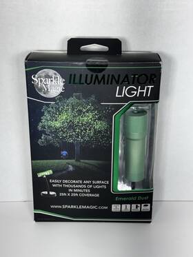 Sparkle Magic 851747005007 Laser Light Illuminator Emerald Dust Green Brand - New Open Box
