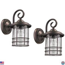 B08dfvxz9m Stanley Outdoor Wall Mount Light Sconces 2 Pack Bronze Fixtures With Clear Glass