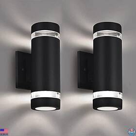 B08l5bwr16 Stanley Modern Outdoor Patio Light - Dusk To Dawn Up Down Fixture 6000k White