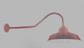 C14-st23-4 Steel Lighting Co. Gloss Red 14 Inch Classic Shade 32 Gooseneck Barn Light Length-cuttable C14-st23-4 Steel Lighting Co. Gloss Red 14 Inch Classic Shade 32 Gooseneck Barn Light Length-cuttable