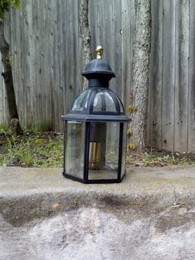 3313b-blk Sturdy Lantern Outdoor Wall Black
