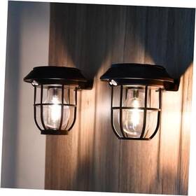 Yc-169 Sunfee 2 Pack Solar Lantern Wall Lights Fixtures With Motion Sensor Powered Yc-169 Sunfee 2 Pack Solar Lantern Wall Lights Fixtures With Motion Sensor Powered