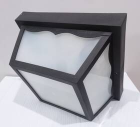 47234-su Sunlite Decorative Outdoor Polycarbonate Fixture Black Finish Frosted