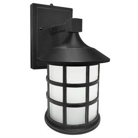 Hd02779-1 Sunlite 12 Inch Black Integrated Led Hardwired Circular Outdoor Wall Lantern Selectable