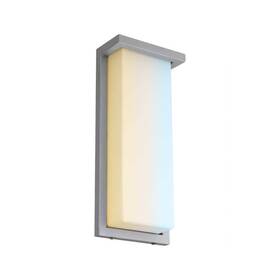 Hd03174-1 Sunlite Outdoor Sconces 1-light Weather Resistant Integrated Led Modern Silver Hd03174-1 Sunlite Outdoor Sconces 1-light Weather Resistant Integrated Led Modern Silver