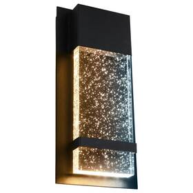 Hd81051 Sunlite 14 Inch Black Outdoor Hardwired Raindrop Wall Sconce Integrated Led Cct