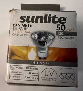 Sunlite Manufacturing 653703032337 One 1 Halogen Bulb Mr 16 50 Watt Sunlite Manufacturing 653703032337 One 1 Halogen Bulb Mr 16 50 Watt