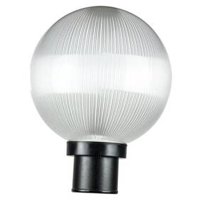 Sunshine Lighting 653703472461 47246 10 Inch Post Mount Globe Light Fixture 1 Prismatic With Black Base Sunshine Lighting 653703472461 47246 10 Inch Post Mount Globe Light Fixture 1 Prismatic With Black Base
