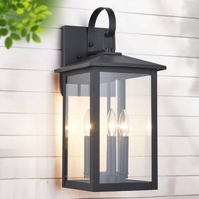 W2301-bk Tarentlight 3-light 9 Inches Wide 20.5 High Large Wall Lantern Light