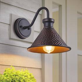 W2412-orb Tarentlight Gooseneck Outdoor Wall Sconce 1-light E26 Socket Farmhouse Mount Porch &