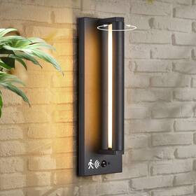 W509ms-bk Tarentlight Modern Pir Motion Sensor Outdoor Led Wall Light With A Rotatable Beam And 24