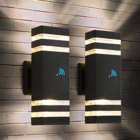 Tewei 735209231039 Dusk Dawn Outdoor Wall Lights Fixture Up Down Porch Bl