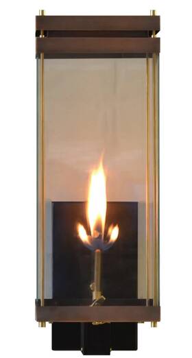 Au-24g The Coppersmith Austin Au24g Copper Gas Lantern 23 Inch Outdoor Sconce