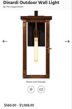 Dn23e The Coppersmith Dinardi 23 Inch Electric Outdoor Wall Lantern Antique Copper
