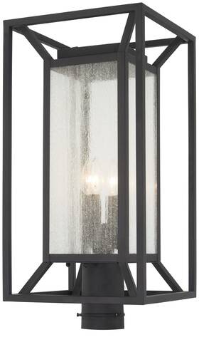 71266-66 The Great Outdoors Harbor View 4-light Outdoor Post Light In Sand Coal