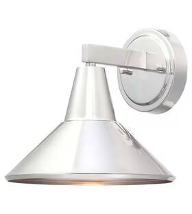 72211-a144 The Great Outdoors Bay Crest Outdoor 8 1/4 Inch Wall Mount In Brushed