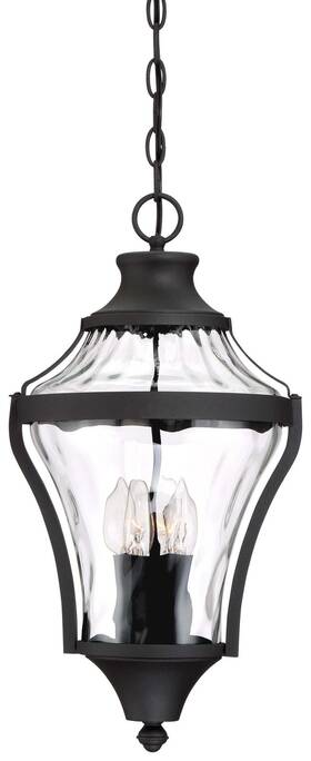 72564-66 The Great Outdoors Libre 4 Light 11 Inch W Outdoor Pendant - Black