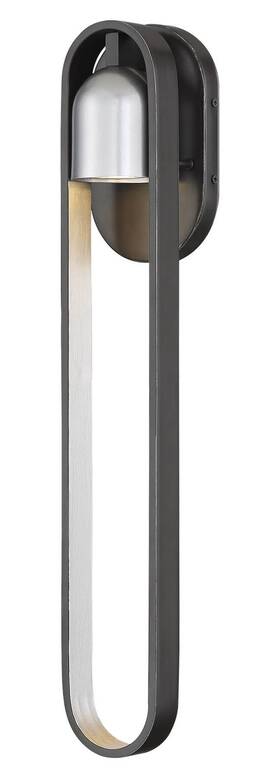 72643-517-l The Great Outdoors 72643 Rocketa 23 Inch Tall Outdoor Wall Sconce - Artisan Black /